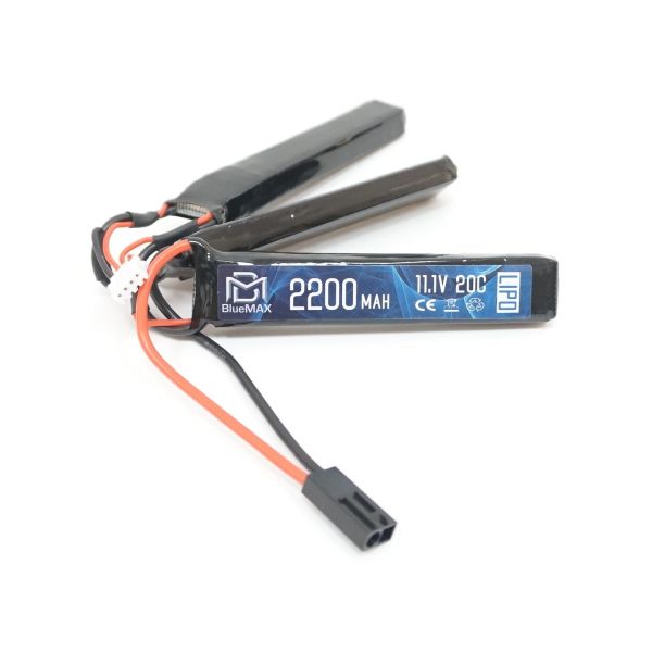 Аккумулятор BlueMAX Li-Po 11.1V 2200mah 20C, 3 x (102x20x10) мм (триплет)